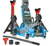 Rangierwagenheber Wagenheber 2,5T 85-365mm mit 2x Unterstellböcke Stützböcke SET