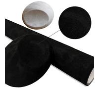 Rapid Teck® (28€/m²) Mikrofaser Folie selbstklebend Schwarz 3D Wildleder 20 cm x 152 cm Velvet Stoff Folie BLASENFREI