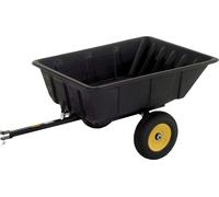 Rasentraktoranhänger POLAR "LG900", schwarz, KFZ-Anhänger, 283 l Volumen, Kipp- und Schwenkrahmen mit Schnellverriegelung (48368507-0) schwarz