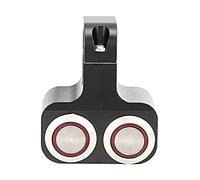 RASTKY Motorrad-Modifikationsteile, 25-mm-Lenkerschalter mit Wasserdichter LED, Rote Kontrollleuchte für Elektrofahrräder, Manuelle und Selbstrücklauftasten für Verschiedene Funktionen