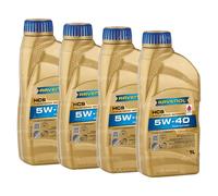 RAVENOL HCS SAE 5W-40 Motoröl 4 Liter (4x1L) Synthetisch ACEA A3/B4 API CF API S