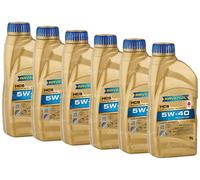 RAVENOL HCS SAE 5W-40 Motoröl 6 Liter (6x1L) Synthetisch Clean Synto®