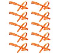 Raypontia 10 Stück Schneeketten Für Autoreifen, 90x2cm Schneeketten Für Reifen, Notfall-Schnee-Reifenketten, Schneekettens Set Für Reifen Mit Schneller Montage Für Limousine SUV LKW Fahrzeug