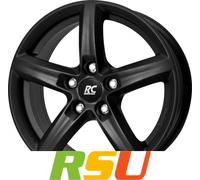 RC-Design RC24 schwarz-matt lackiert 7.5x17" ET28 LK5 112 ML 66.6 Alufelgen 1...