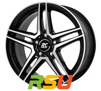 RC-Design RCD17 schwarz front-poliert 6.5x17" ET49 LK5 112 ML 66.6 Alufelgen ...