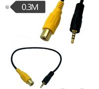 RCA auf 2,5 mm AV-Eingangskabel. Auto-Rückfahrkamera auf GPS 2,5 mm 0.
