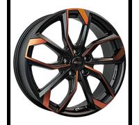 RCDesign RC34 Schwarz Glanz Alufelge 17 Zoll ET40 5x114,3 ML66,1