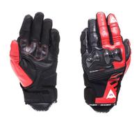 Reacto Carbon Motorradhandschuhe (kurz | schwarz / rot), XXL