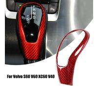 Real CARBONFIBER Schaltknauf Abdeckung Aufkleber Trim für Volvo S60 V60 XC60 V40