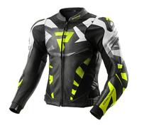 Leder-Motorradjacke Rebelhorn Inferno schwarz-fluogelb 48