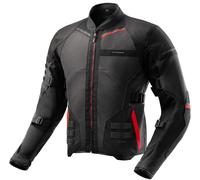 Rebelhorn Scandal 3 Motorrad Textil Jacke, schwarz-grau-rot, Größe 3XL für Männer