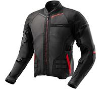 Rebelhorn Scandal 3 Motorrad Textil Jacke, schwarz-grau-rot, Größe 3XL für Männer