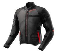 Rebelhorn Scandal 3 Motorrad Textil Jacke, schwarz-grau-rot, Größe 3XL für Männer