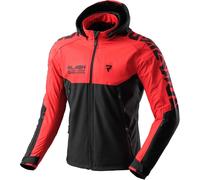Rebelhorn Slash Softshell wasserdichte Motorrad Textiljacke, schwarz/weiß, 3XL