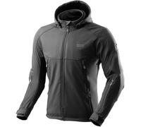 REBELHORN Slash Motorradjacke Herren | Textil | Softshell mit Abnehmbarer Kapuze | Ellbogen und Schulterprotektoren Stufe 2 | 6 Belüftungskanäle