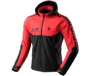 Rebelhorn Slash Softshell wasserdichte Motorrad Textiljacke, schwarz/rot, Größe S