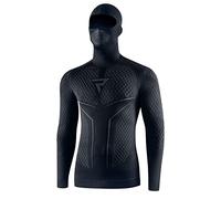 REBELHORN Therm II 2IN1 Motorrad Funktionsshirt mit Sturmhaube Langarm Herren Thermoaktive Bekleidung Ultraleicht und Zart für kalte Tage