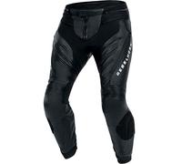 REBELHORN Veloce Motorradhose Herren | Leder | Knie und Hüftprotektoren Stufe 2 | Knieschieber | 2 Belüftungskanäle mit Reißverschluss