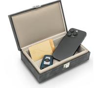 Recalma Faraday Box für Autoschlüssel, Keyless Go Schutz RFID Blocker, Signalblocker Aufbewahrungsbox für Schlüssel, Handys & Karten, Schwarz