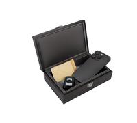 Recalma Keyless Go Schutz Autoschlüssel Box Extra Groß, Faraday Box Autoschlüsselschutz Schlüssellos, Funkschlüssel Abschirmung RFID Blocker Autoschlüssel Hülle, Key Abschirmung Box (Schwarz, Large)
