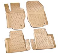 3D Gummi Fussmatten passend für MERCEDES ML-Klasse W164 2005-2011 beige mit Rand