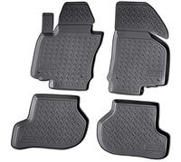 Recambo 3D Gummi Fußmatten kompatibel für Skoda Octavia II | BJ 2004-2013 | Auto Gummimatten | Passgenau | mit Rand | schwarz