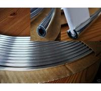 Recambo Autotür Kantenschutz Autoschutz - Zierleiste Keder - U-Profil - flexibel - Selbstklebend - Universal Fit - 5m - Chrom