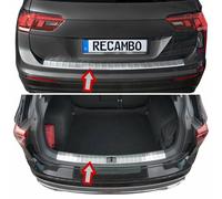 Ladekantenschutz Edelstahl innen + außen Matt passend für VW Tiguan II ab 2016>