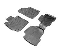 Recambo Gummi Fußmatten passend für Toyota Yaris II | 2005-2011 | Allwetter | Passgenau per 3D-Scan | Hoher Rand hält Wasser & Schmutz sicher auf | TPE Gummi - rutschfest, geruchsneutral & formstabil
