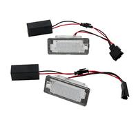 Recambo LED Kennzeichenbeleuchtung mit E-Zulassung | Plug & Play | CanBus - Fehlerfrei | SMD Nummernschildbeleuchtung kompatibel für VW T6 | Golf Sportsvan | Jetta VI + VII | warm weiß