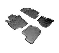 Recambo Passgenaue 3D Gummi Fussmatten passend für SKODA Yeti | Typ 5L | 2009-2017 | mit Rand