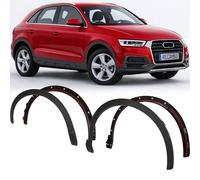 RECAMBO Radlaufverbreiterung Kotflügelverbreiterung passend für Audi Q3 8U | BJ 2014-2018 4-teiliges Set ABS - Radlaufleisten vorne hinten schwarz matt Karosserie Ersatzteil
