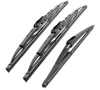 Recambo Flatblade Scheibenwischer vorne+hinten passend für NISSAN X-TRAIL | Typ T32 | ab 2014> I Flachbalkenwischer für streifenfreie Sicht I Autoscheibenwischer schnell montiert I 650mm/400mm/300mm