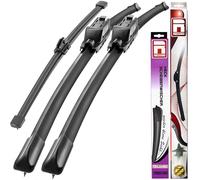 Recambo Flatblade Scheibenwischer vorne+hinten passend für Vito Viano | W639 | BJ 09/2005-2014 I Flachbalkenwischer für klare streifenfreie Sicht I Autoscheibenwischer schnell montiert