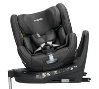 Recaro Reboarder-Kindersitz Xenon 1 Kid drehbar ab 3 Monate - 7 Jahre (61 cm - 125 cm) mit Sitzverkleinerer inkl. Isofix-Basis mit Stützfuß - Fresh Black
