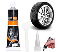 Recitem Reifenkleber, 2 Komponenten Kleber für Felgen Reparaturset, Reifen Gummi Kleber, Autoreifen Reparaturset, Gummikleber Schwarz, Reifendichtmittel Auto und Fahrrad Reifendicht