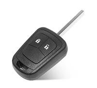 RED WOLF 2 Tasten Autoschlüssel Gehäuse der Fernbedienung mit Batterie für Opel Corsa Zafira Astra Meriva Insignia Schlüsselgehäuse