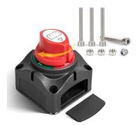 RED WOLF Batterie Trennschalter 275A Batterieschalter Haupttrennschalter 12V 24V 48V DC für Auto Boot Motorrad LKW Wohnmobil Traktor Batteriehauptschalter Ein/Aus Autobatterie Schalter Stromschalter
