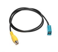 RED WOLF Fakra auf RCA Rückfahrkamera Adapter Fakra, Kfz Video Adapterkabel Cinch für VW RNS Mercedes BMW Audi Ford Autoradio Autokamera Adapter Kabelbaum 80cm Fakra zu Cinch