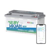 Redodo 12V 140Ah H190 LiFePO4 Batterie mit Bluetooth, 150A BMS, 1792Wh,IP65