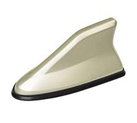 REDOVO Haifischflosse Auto Antenne, für Ford Focus MK2 MK3 MK4 Fiesta Ecosport Shark Fin AntenneHochglanz Radio Dachantenne Autoantenne Autoteile,Gold Style