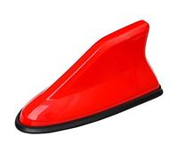 REDOVO Haifischflosse Auto Antenne, für Ford Focus MK2 MK3 MK4 Fiesta Ecosport Shark Fin AntenneHochglanz Radio Dachantenne Autoantenne Autoteile,Red Style