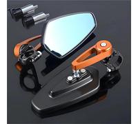 Reflektierender Spiegel Motorrad Rückspiegel Seite Spiegel Für Yamaha FZS600 Für Fazer 1998-2003 Lenker Montage Konvexen Rückspiegel(Orange)