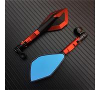 Reflektierender Spiegel Motorrad-Seitenspiegel, 8 Mm, 10 Mm Schrauben, Für Kawasaki, Für Z900, Für Z900RS, Für Z800, Für Z1000, Aluminiumspiegel(ROT)