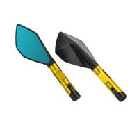 Reflektierender Spiegel Motorradspiegel, 8 Mm, 10 MM, Rückspiegel, Zubehör Für Yamaha MT09/MT07, Sichtfelderweiterung, Reflektorspiegel(Gold)