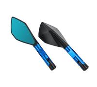 Reflektierender Spiegel Motorradspiegel, 8 Mm, 10 MM, Rückspiegel, Zubehör Für Yamaha MT09/MT07, Sichtfelderweiterung, Reflektorspiegel(BLAU)