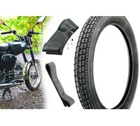 Reifen 2.75 x 16 Zoll K30 46J M/C Reinforced + Schlauch + Felgenband für Simson S50 S51 S70 S53 KR51 SR4, hergestellt mit Heidenau