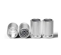 Reifen Ventil Kappen für Skoda Octavia Superb Rapid Fabia KAMIQ KAROQ KODIAQ YETI, Carbon Fiber Reifenventilschaftkappen Aluminium Reifenmarkierer für Stabilen Reifendruck