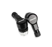 Reifen-Vorbau-Abdeckung Motorrad Reifenventil Abdeckkappe Stopfen Zubehör Für Yamaha Xmax 300 400 250 125 XMAX200(Black4)