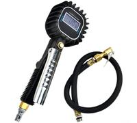 Reifendruckmesser Digital 18KG Mit Schlauch Kompakt | LCD Display, bar/psi/kg Einheiten, 0.1 Genauigkeit, 18KG Maximalwert, batteriebetrieben